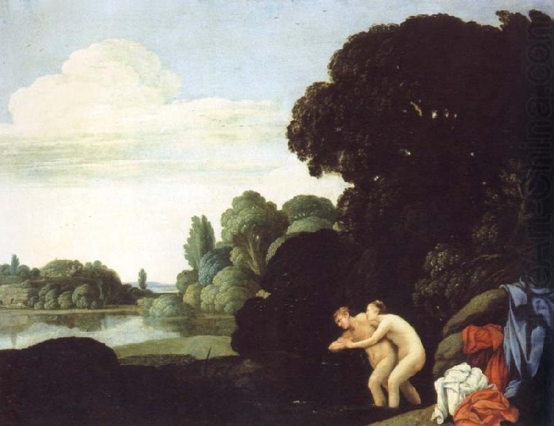 Carlo Saraceni landscape with salmacis and hermaphroditus china oil painting image
